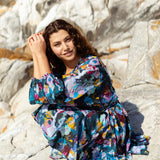 Sunshine Mini Dress in Vase of Wonder